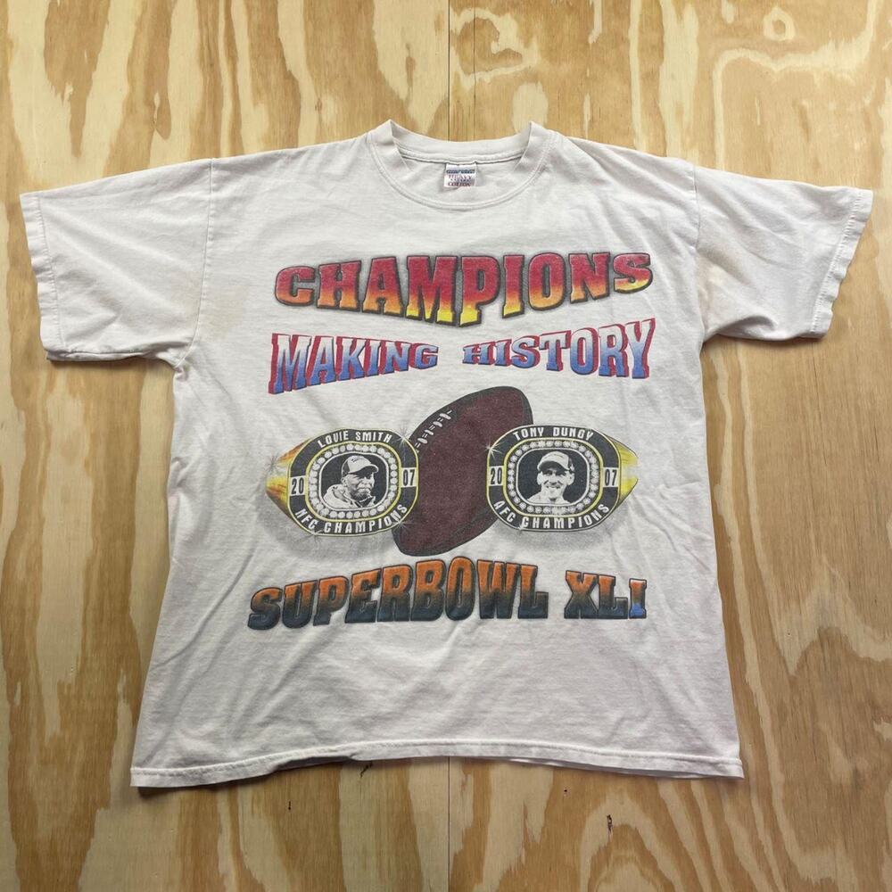 Vintage 2007 Indianapolis Colts Super Bowl XLI Champions T-Shirt – Men’s L